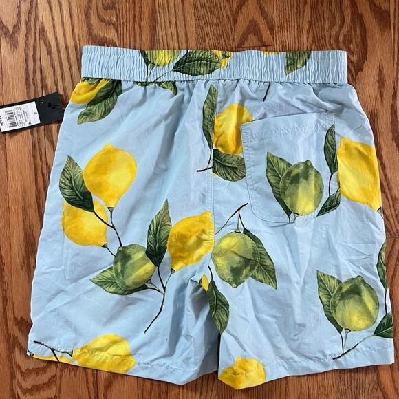 Original Use Lemon Print Board shorts Light Blue Size Small - Picture 6 of 6